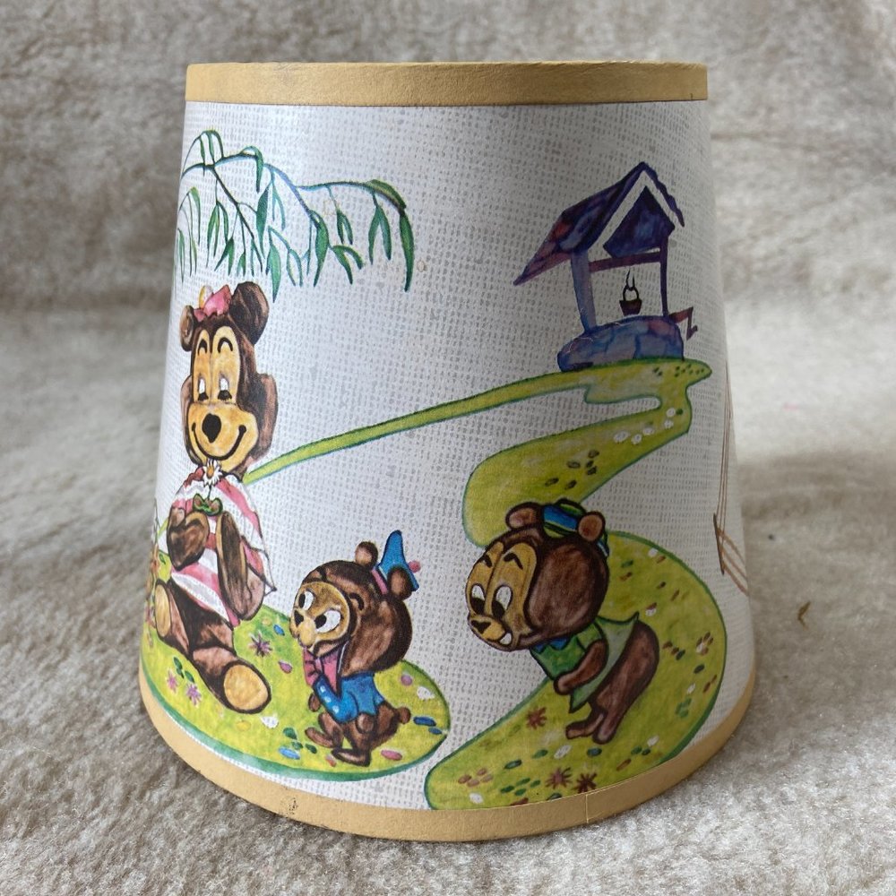 Vintage Children's Lampshade Bear cubs Nursery Theme